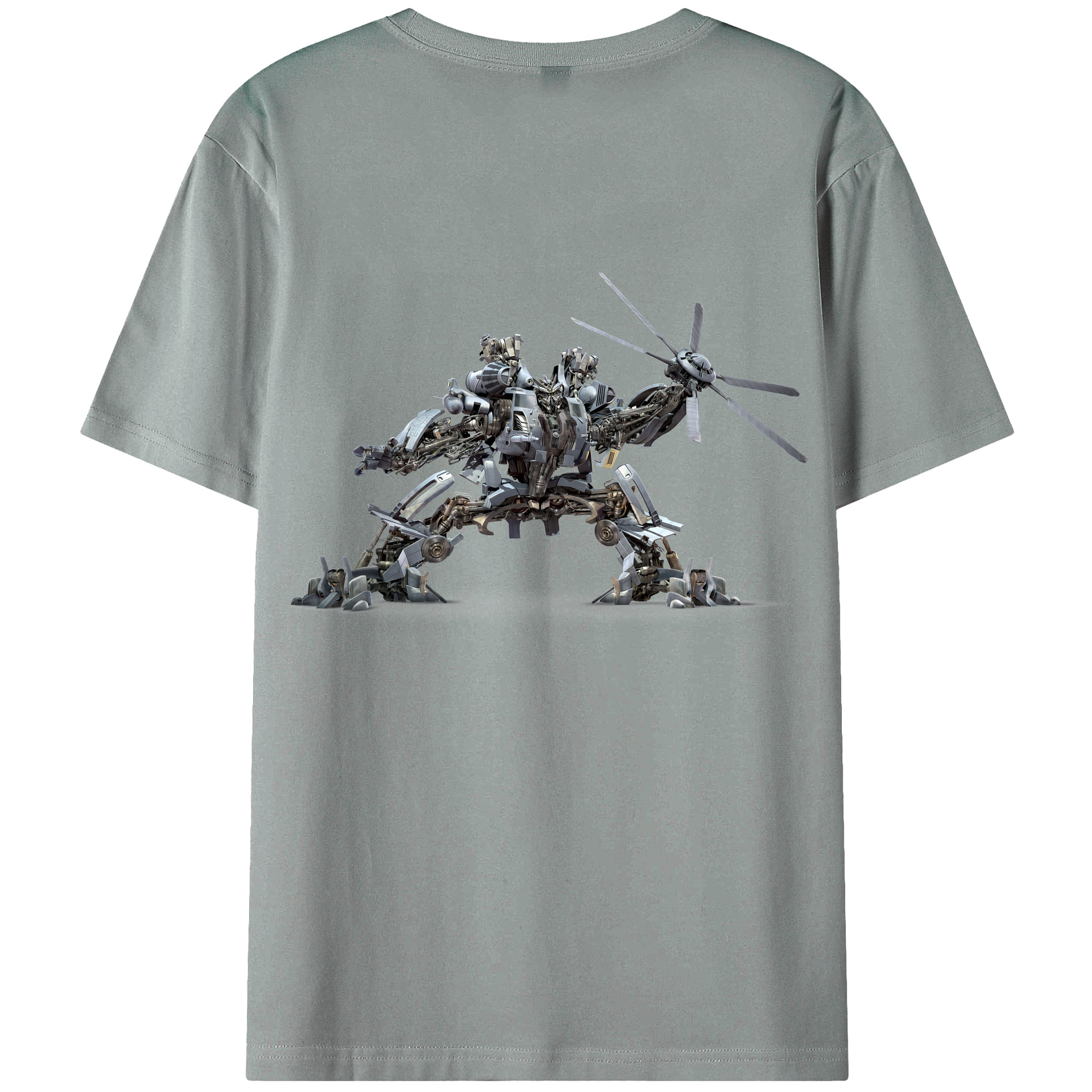 （画像用） Transformers トランスフォーマー 綿100％ メンズ半袖Tシャツ（バックプリント） 通気性